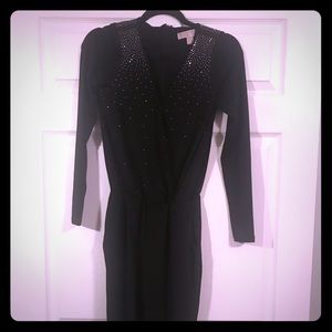 Black Michael Kors skinny leg jumpsuit